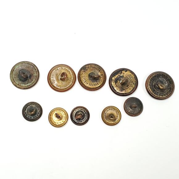 Military Brass Buttons Scoville NS Meyer NYC New Jersey Lot - Picture 6 of 8